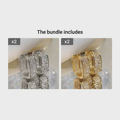 Stylish CZ Hoop Earrings for Women - Easy And Versatile Jewelry for