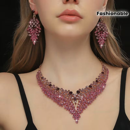 3pcs Elegant Jewelry Set, Suitable for Banquet, Party, Gift, Wedding, Valentine's Day, Fashionable Gift for Girlfriend and Wife