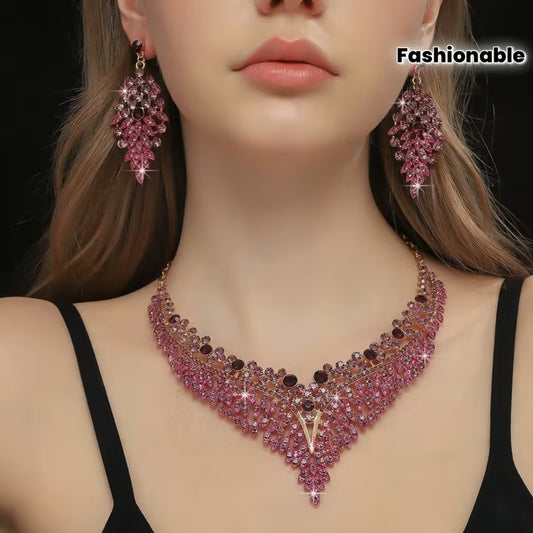 3pcs Elegant Jewelry Set, Suitable for Banquet, Party, Gift, Wedding, Valentine's Day, Fashionable Gift for Girlfriend and Wife