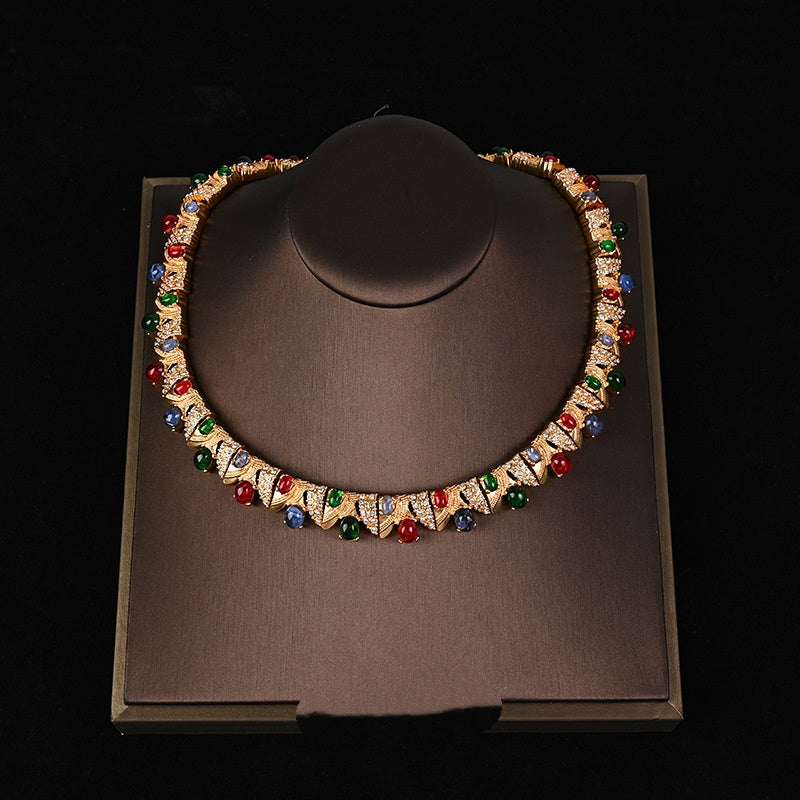 Necklace Earrings Bracelet Fashionable Lightweight Luxury Elegance Set