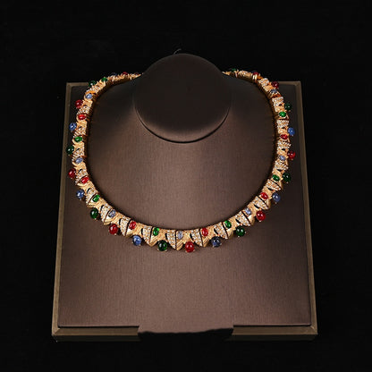 Necklace Earrings Bracelet Fashionable Lightweight Luxury Elegance Set