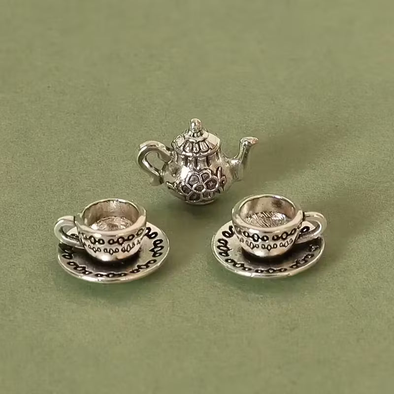3pcs/set Dollhouse miniature tea cup set tools coffee shop furniture kitchen decoration accessories photography props