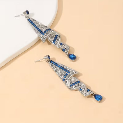 A Pair of Irregular Water Drop-Shaped Earrings, Stylish And Exaggerated Long Earrings for Women, Perfect for Parties And Court-Style Events, a Great Gift for Friends