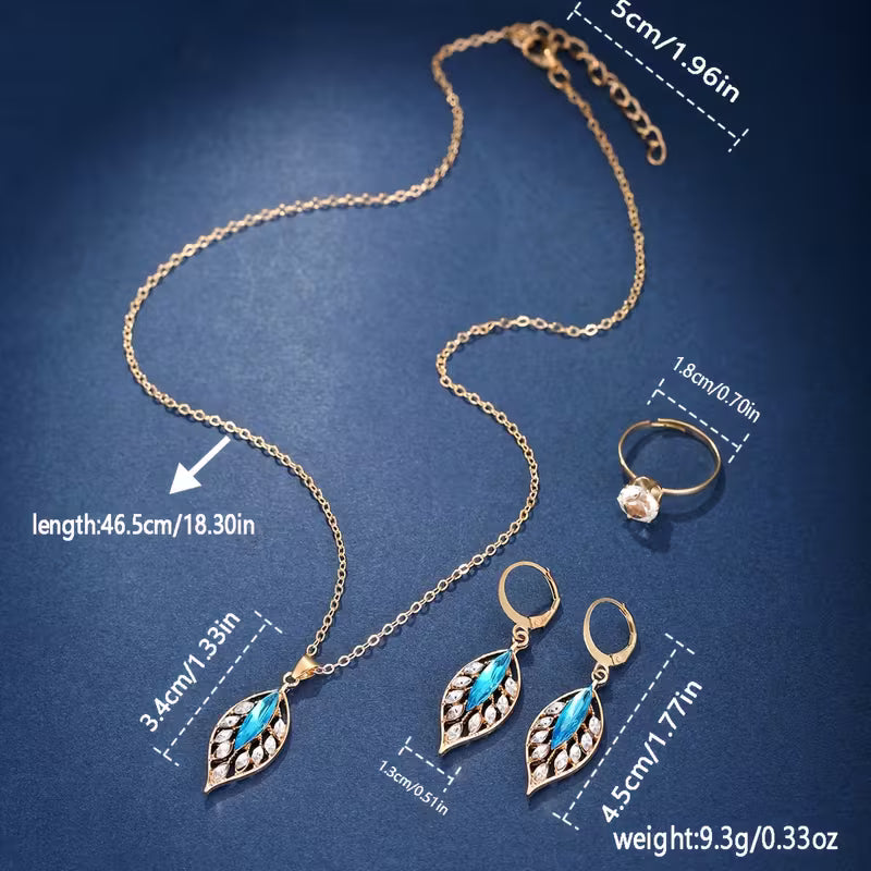 5pcs Women's Luxury Quartz Watch & Jewelry Set with, Round Wrist Watch, Necklace & Bracelet - Elegant Zinc Alloy Case/, Matching Accessory Set for Birthdays, Valentine's Day Gifts for Her, Casual Attire