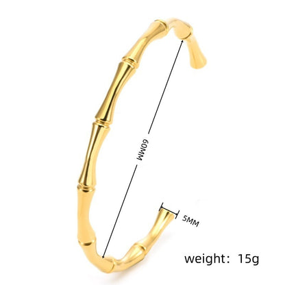 Non Fading Bamboo Bracelet Can Be Worn And Washed With Water