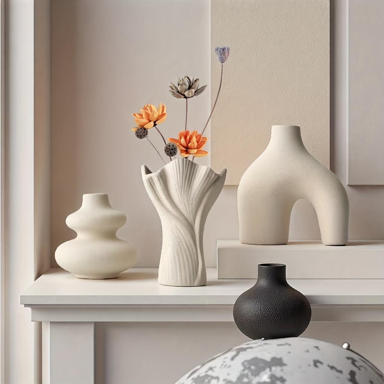 Bohemian Style Creative Simple Small Vase Set, Home Decor Indoor Desktop Ornament, Flower Arrangement Decoration Gift