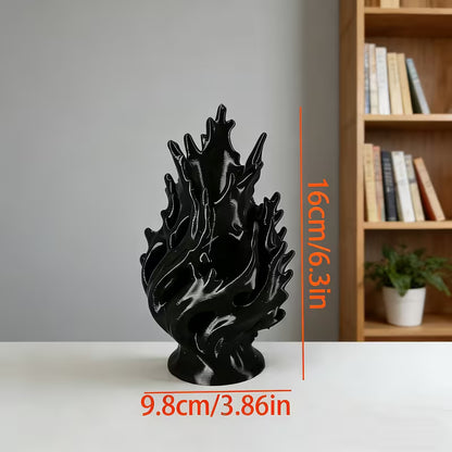 Bohemian Style Vase Decoration - Glossy Plastic Vase Featuring Wavy And Smooth Spherical Patterns, a Lightweight Portable Cylindrical Centerpiece for Home, Office, Weddings, And Parties - an Elegant Tabletop Flower Vase