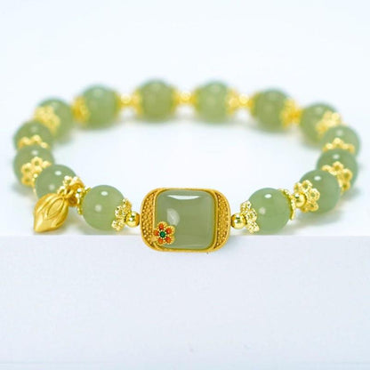 Step By Step Lotus Bracelet Imitating Hotan Jade Sugar Lotus