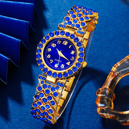 6pcs New Fashion Quartz Watch Set with Alloy Dial, Perfect for Daily Wear, Birthdays, Parties, New Year's, Christmas & Halloween – A Great Gift for Family and Friends, Watch And Earring Set, Watch And Necklace Set, Watch Bracelet Set, Watch Set For Women,