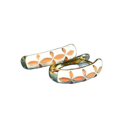 Fashionable Flower-patterned Earrings For Women