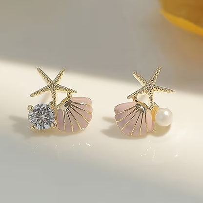 1 Pair of  Shell Earrings, Suitable for Daily Life, Banquets/Parties, Traveling, Vacation, Music Festivals, Beach, Sunbathing and More – Perfect as a Holiday or Birthday Gift