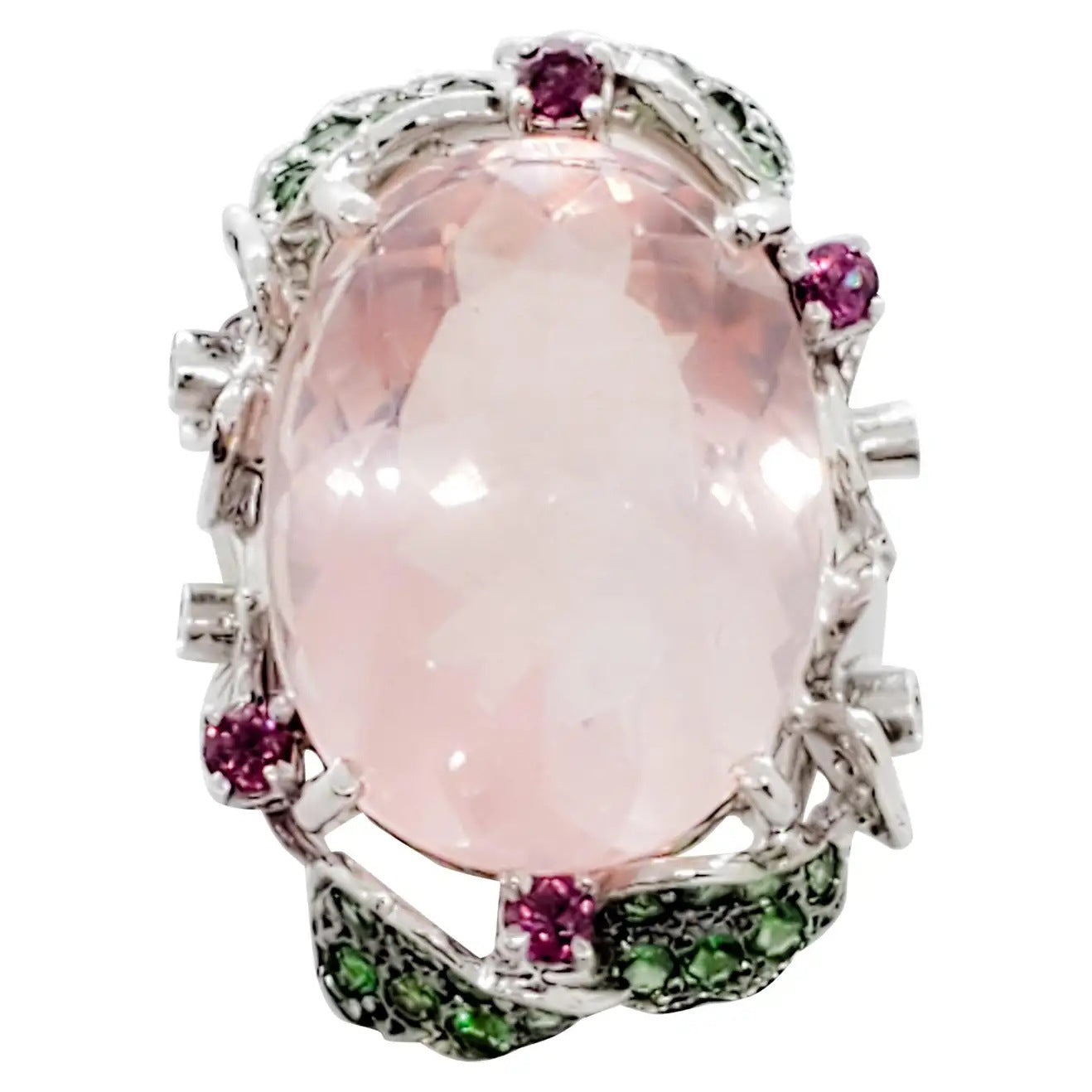 Womens Retro Floral Ring