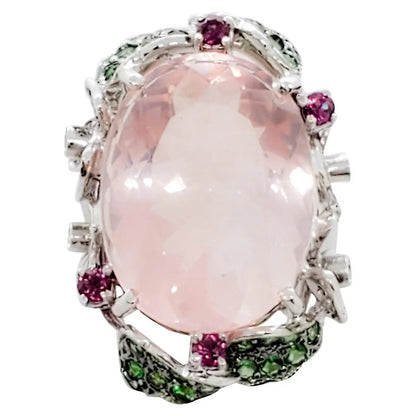 Womens Retro Floral Ring