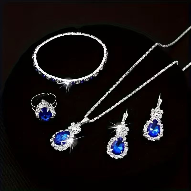 5pcs Women's Jewelry Set - Minimalist Freshwater for Daily Wear & Special Occasions, Year-Round Elegant (Teacher's Day, Graduation Gifts) - No Plating Required, Versatile Necklace & Earrings Suite