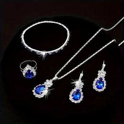 5pcs Women's Jewelry Set - Minimalist Freshwater for Daily Wear & Special Occasions, Year-Round Elegant (Teacher's Day, Graduation Gifts) - No Plating Required, Versatile Necklace & Earrings Suite