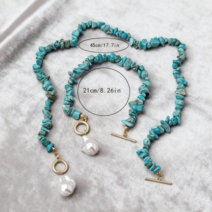 Sleek And Stylish Necklace And Bracelet Set