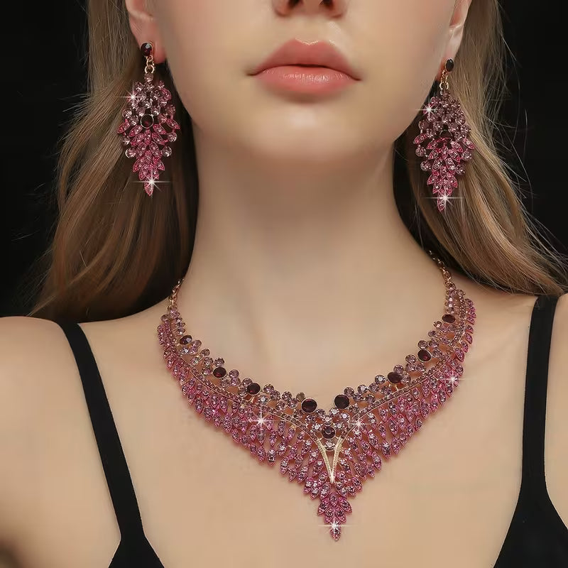 3pcs Elegant Jewelry Set, Suitable for Banquet, Party, Gift, Wedding, Valentine's Day, Fashionable Gift for Girlfriend and Wife