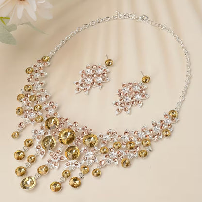 Bride Jewelry, Women's Wedding Dress, Wedding Accessories, Baroque Style Tassels, Rhinestones, Necklaces, Earrings, Wedding Sets, Stage Performances, Necklaces