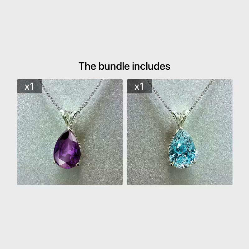 Teardrop-Shaped Zirconia Pendant Necklace for Women, Perfect for Wedding Proposals And Parties