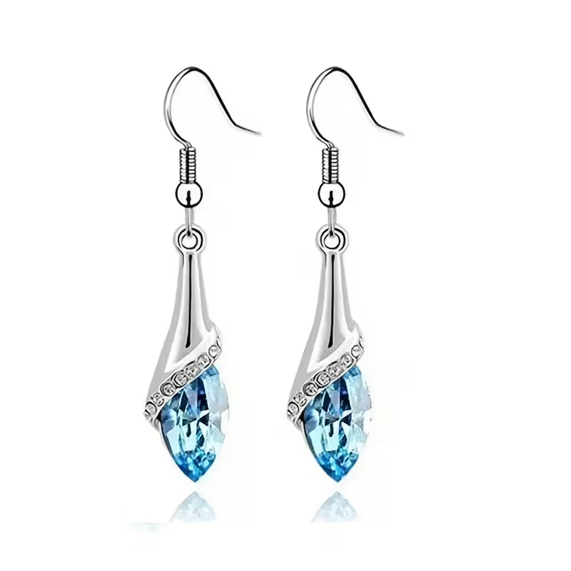 Elegant Bohemian Style Hollow Eye Sparkling Earrings, Alloy with Rhinestone Accents, Stainless Steel Posts, Perfect for Daily Wear, All Seasons, Everyday Earrings | Bohemian Style Earrings | Sparkling Accents
