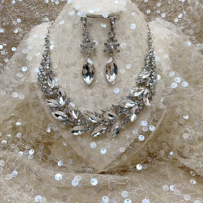 Fashion Necklace Evening Dress Popular Rhinestone Glass Necklace