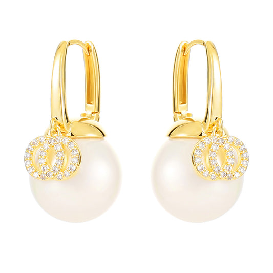 Light Luxury Pearl Shell Pearl Earrings