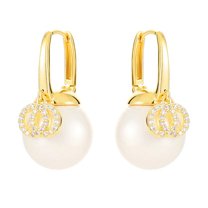 Light Luxury Pearl Shell Pearl Earrings