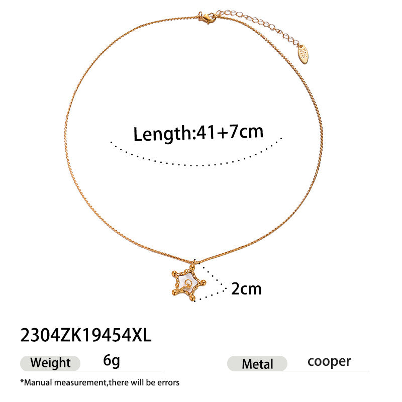 Fashionable Irregular Natural Stone Bead Necklace