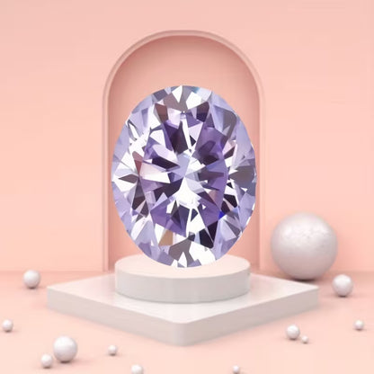 A Set of Three Purple Glass Crystal Additions, Suitable for Jewelry Making, Necklaces, And Earrings - Geometric Shaped Jewelry Components And Parts