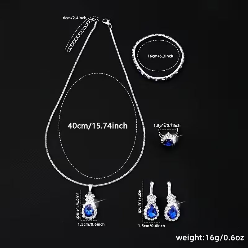 5pcs Women's Jewelry Set - Minimalist Freshwater for Daily Wear & Special Occasions, Year-Round Elegant (Teacher's Day, Graduation Gifts) - No Plating Required, Versatile Necklace & Earrings Suite