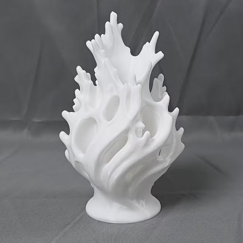 Bohemian Style Vase Decoration - Glossy Plastic Vase Featuring Wavy And Smooth Spherical Patterns, a Lightweight Portable Cylindrical Centerpiece for Home, Office, Weddings, And Parties - an Elegant Tabletop Flower Vase