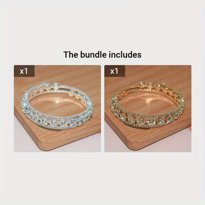 Sparkling European and American Bridal Versatile Openwork Bracelet for Women
