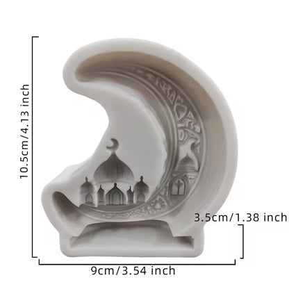 Ramadan Series Silicone Mold, Candle Molds, Suitable for DIY Crafts Such as Candles, Plaster, Handmade Soaps, And Aromatherapy Products. Ideal for Ramadan, Valentine's Day, Spring, Mother's Day, And Easter