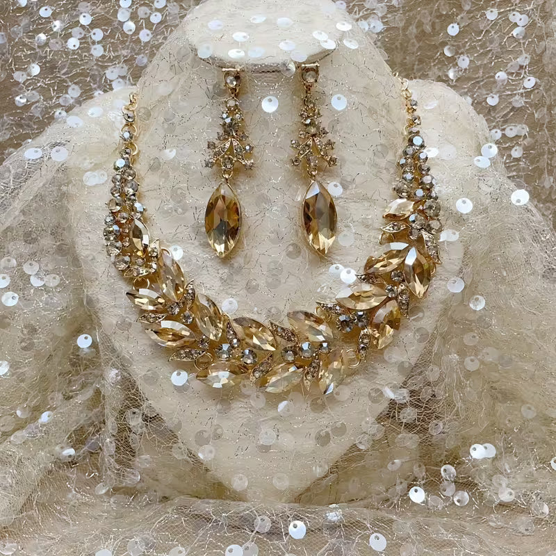 Fashion Necklace Evening Dress Popular Rhinestone Glass Necklace